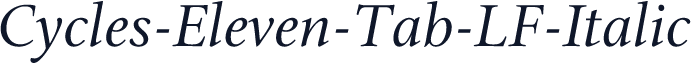 Cycles-Eleven-Tab-LF-Italic