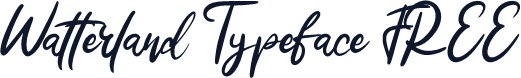 Watterland Typeface FREE