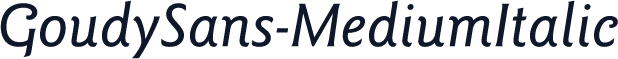 GoudySans-MediumItalic