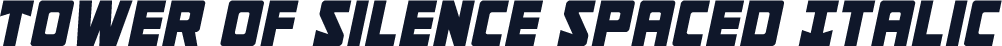 Tower of Silence Spaced Italic