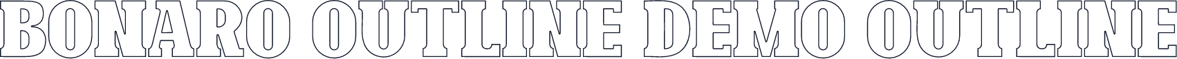 Bonaro Outline Demo Outline