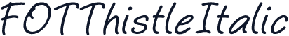 FOTThistleItalic