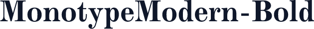 MonotypeModern-Bold
