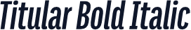 Titular Bold Italic