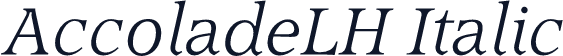 AccoladeLH Italic