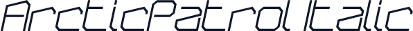 ArcticPatrol Italic