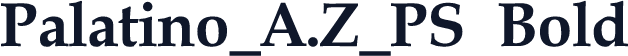 Palatino_A.Z_PS Bold