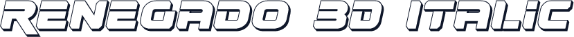 Renegado 3D Italic