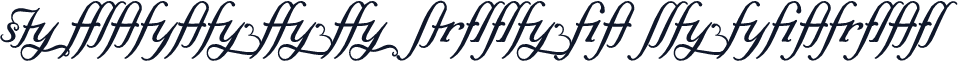 Elegeion Script Ligatures