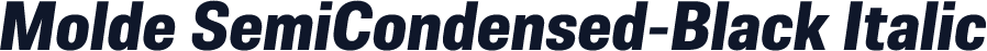 Molde SemiCondensed-Black Italic
