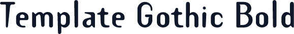 Template Gothic Bold