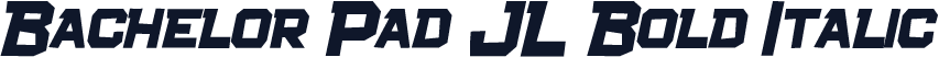 Bachelor Pad JL Bold Italic