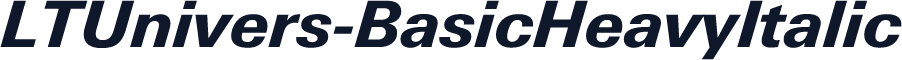 LTUnivers-BasicHeavyItalic