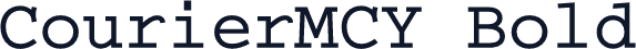 CourierMCY Bold