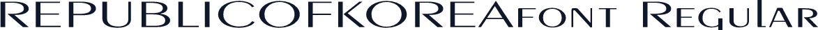 REPUBLICOFKOREAfont Regular