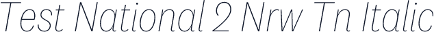 Test National 2 Nrw Tn Italic