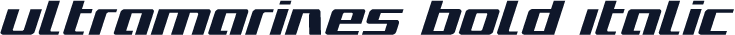 Ultramarines Bold Italic