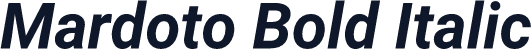 Mardoto Bold Italic