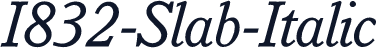 I832-Slab-Italic