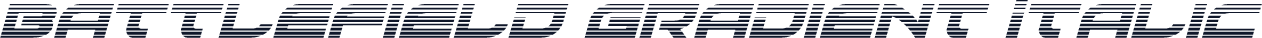 Battlefield Gradient Italic