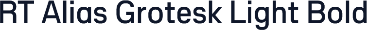 RT Alias Grotesk Light Bold