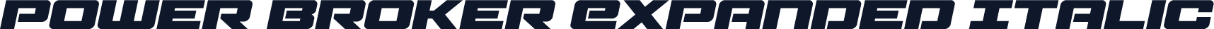 Power Broker Expanded Italic