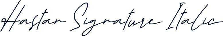 Hastan Signature Italic