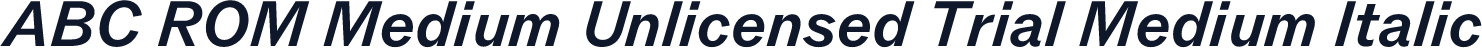 ABC ROM Medium Unlicensed Trial Medium Italic