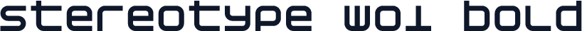 Stereotype W01 Bold