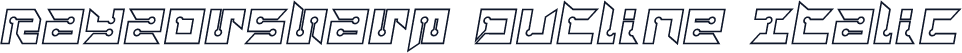 RayzorSharp Outline Italic