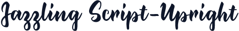 Jazzling Script-Upright