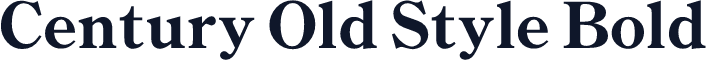 Century Old Style Bold