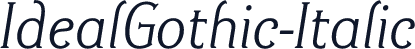 IdealGothic-Italic