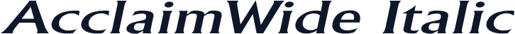 AcclaimWide Italic