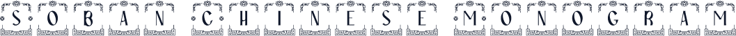 Soban Chinese Monogram