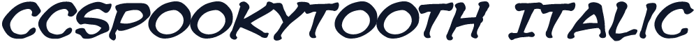 CCSpookytooth Italic