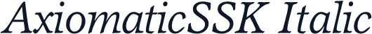 AxiomaticSSK Italic