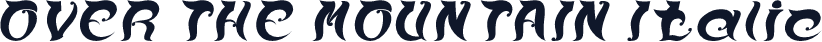 OVER THE MOUNTAIN Italic