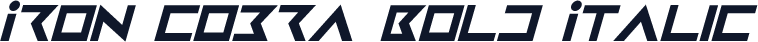 Iron Cobra Bold Italic