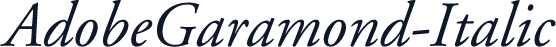 AdobeGaramond-Italic