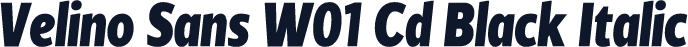 Velino Sans W01 Cd Black Italic