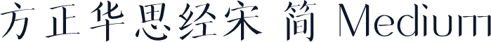 方正华思经宋 简 Medium