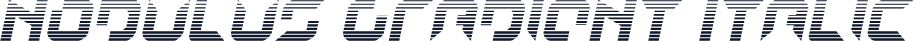 Nodulus Gradient Italic