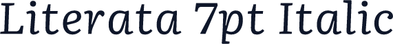 Literata 7pt Italic