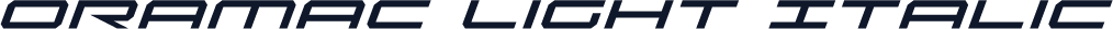 Oramac Light Italic