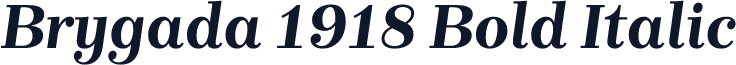 Brygada 1918 Bold Italic