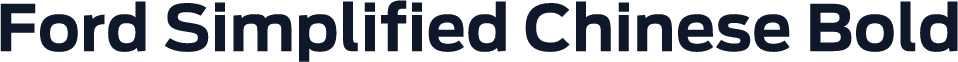 Ford Simplified Chinese Bold