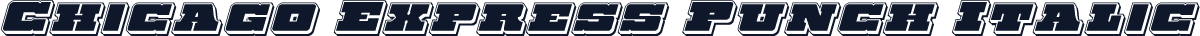 Chicago Express Punch Italic