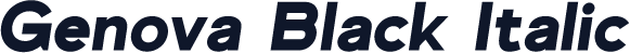 Genova Black Italic