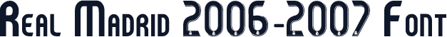 Real Madrid 2006-2007 Font